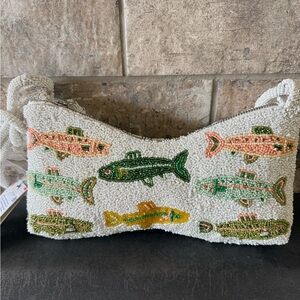 Viral Beaded Fish Design Shoulder Bag